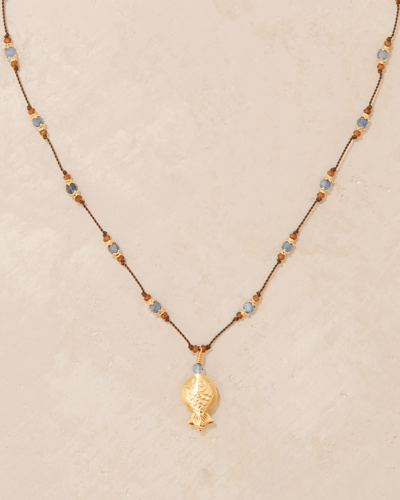 Talisman Sole Aigue Marine & Grenat - TITYARAVY
