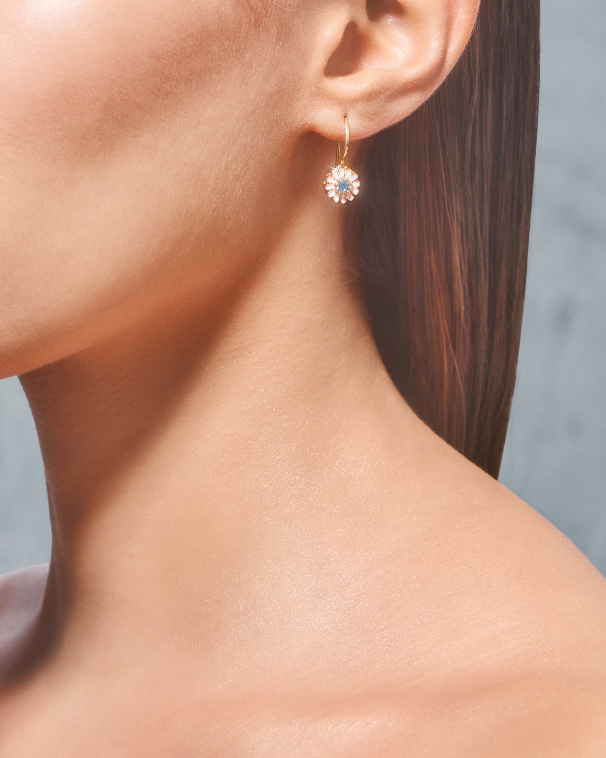 Boucles d'oreilles émail Saï