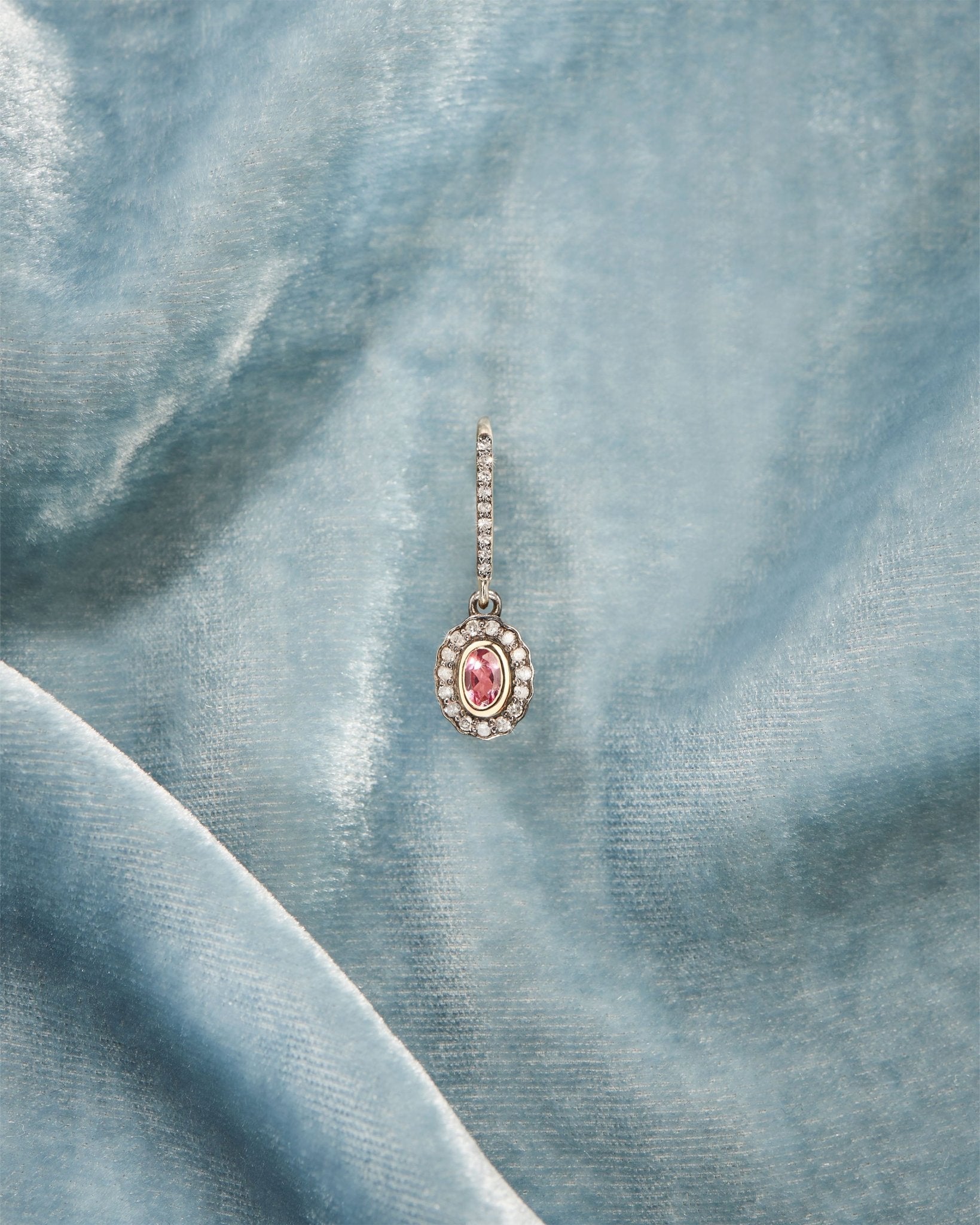 Boucle d'oreille Mony rubellite - TITYARAVY