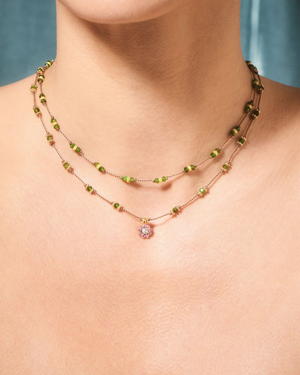 Collier Bopha diopside - TITYARAVY