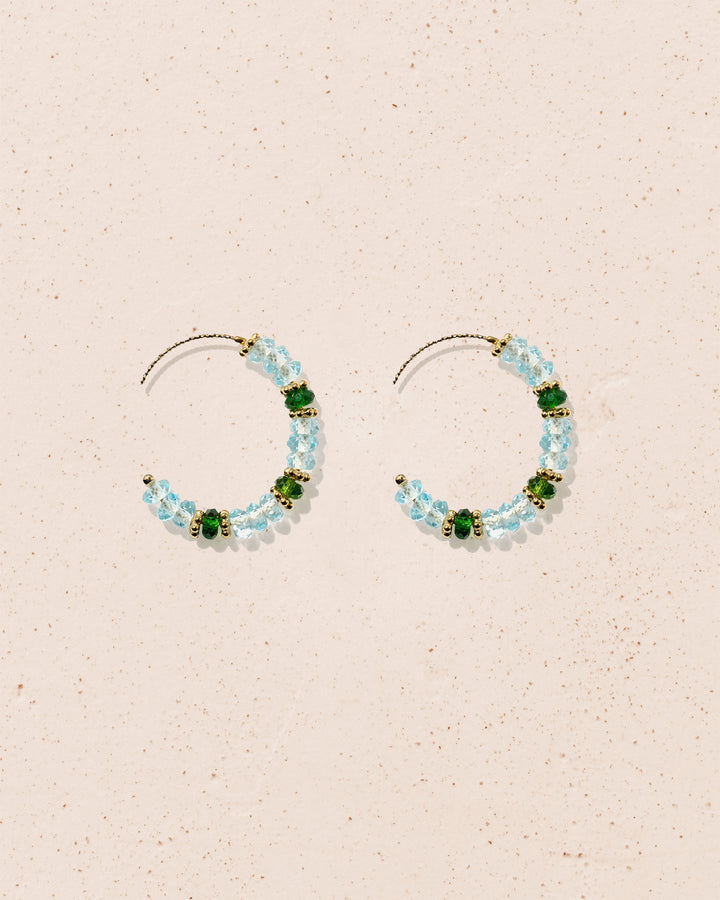 Amara two-tone earrings
