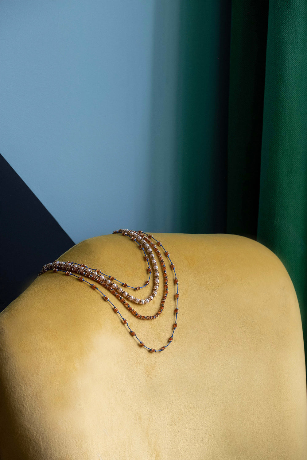 Kamala garnet hessonite necklace
