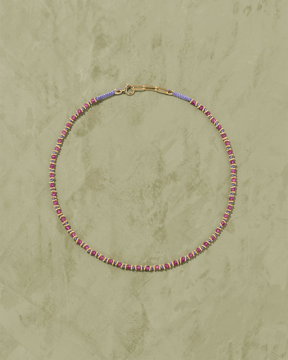 Collier Kamala Rubis Rose