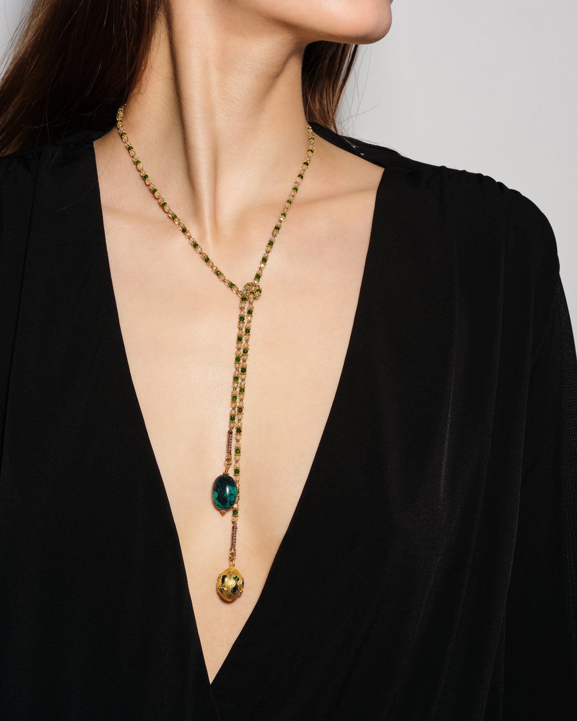 Sautoir Kravat Diopside