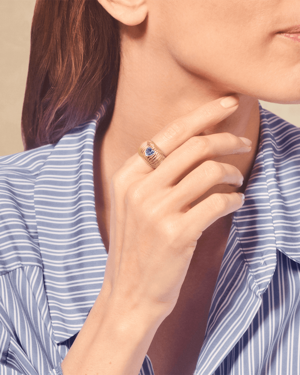 Bague Prema Topaze Bleue - TITYARAVY