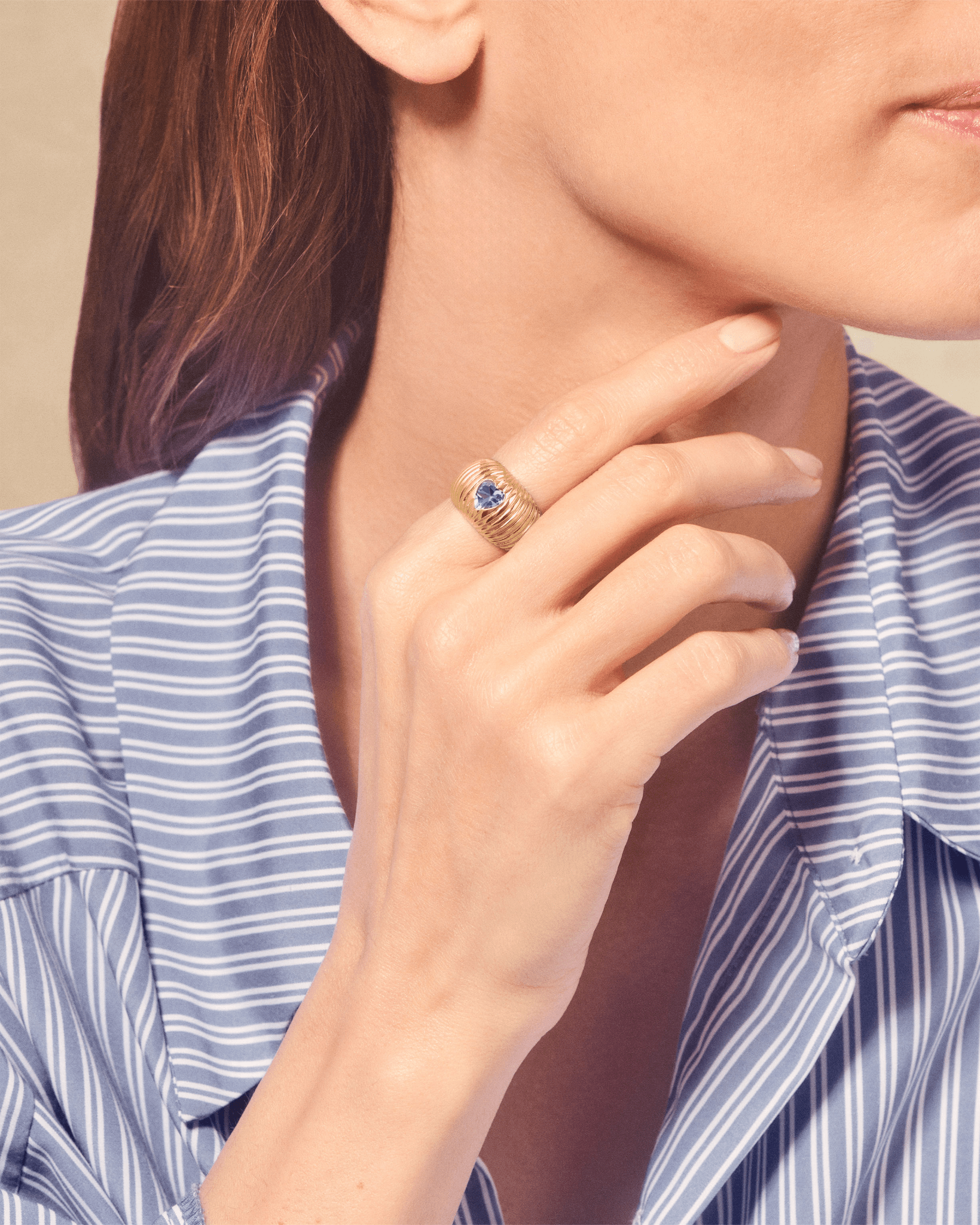 Bague Prema Topaze Bleue - TITYARAVY