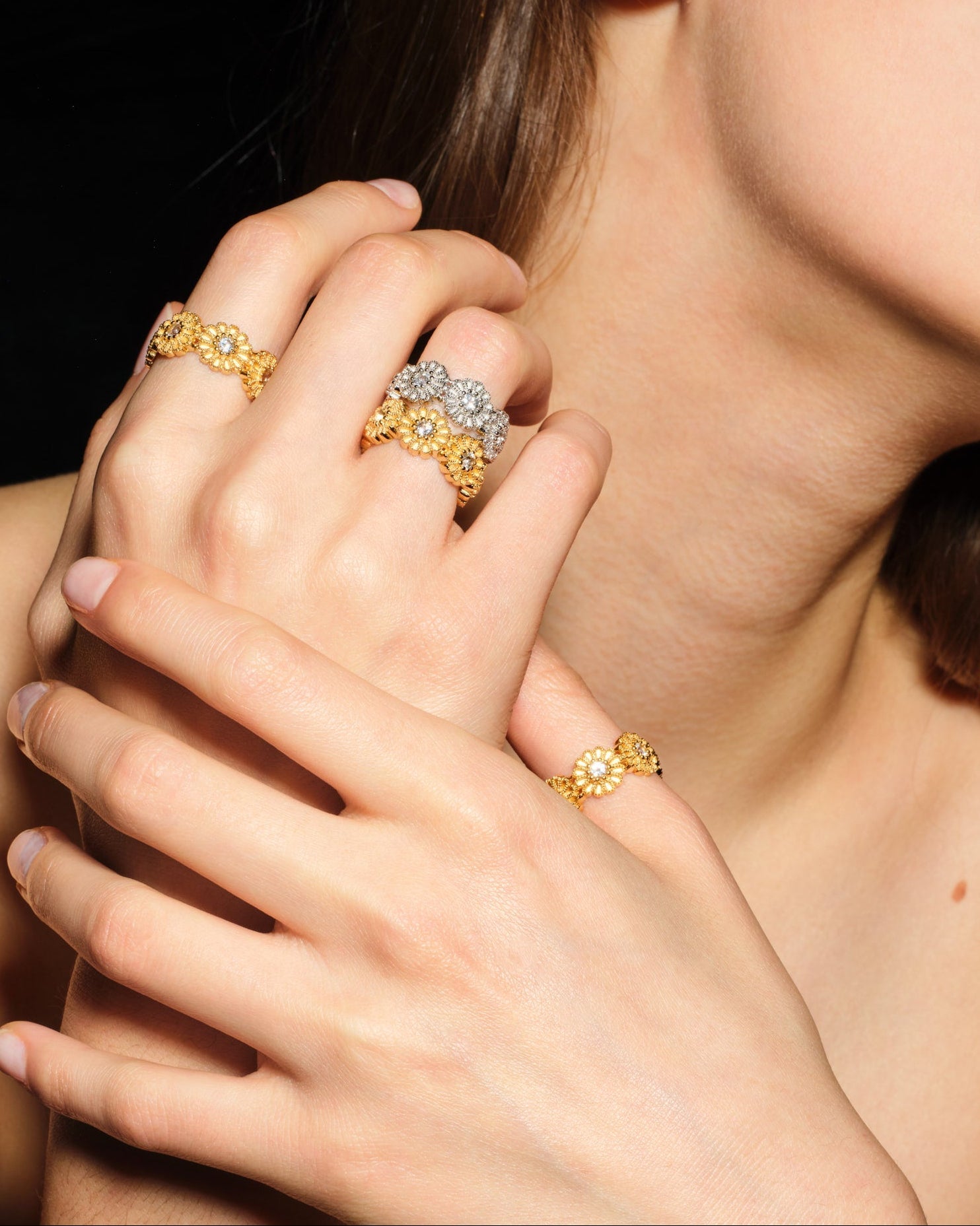 Bague Saï - 7 Topaze Blanche Argent - TITYARAVY