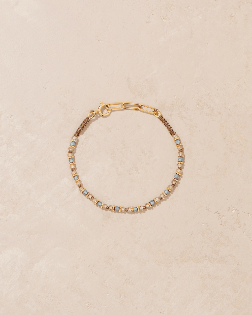 Bracelet Kravat Zircon Bleu & Champagne - TITYARAVY