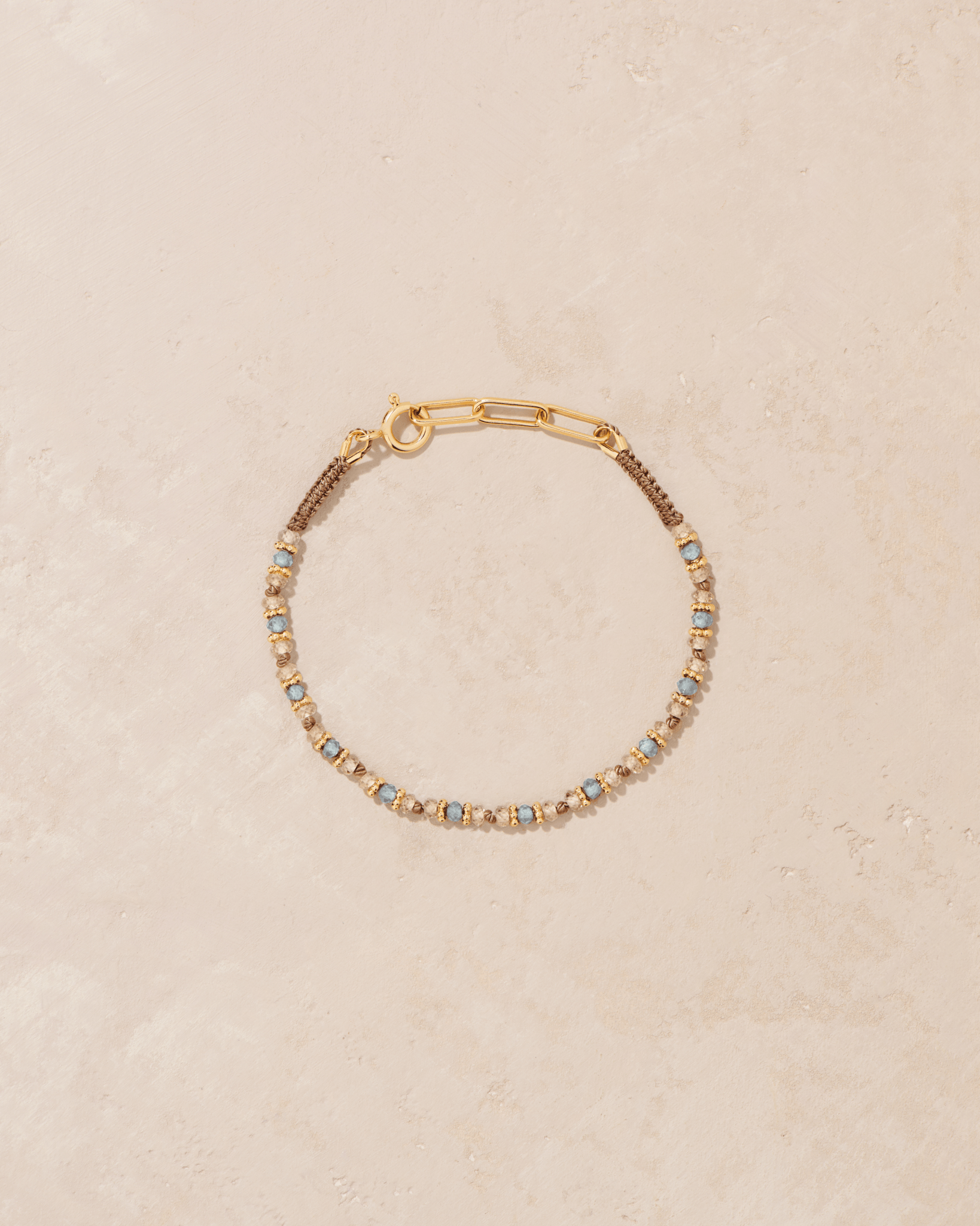 Bracelet Kravat Zircon Bleu & Champagne - TITYARAVY