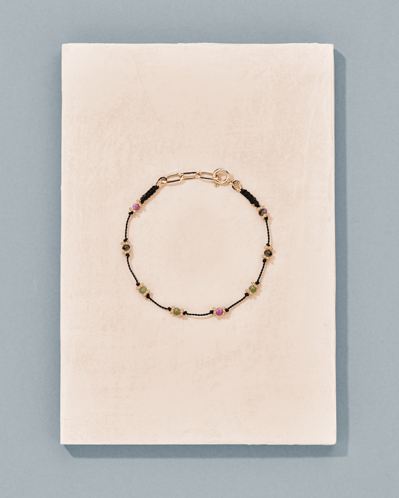 Bracelet Lotus noir zoïsite - TITYARAVY