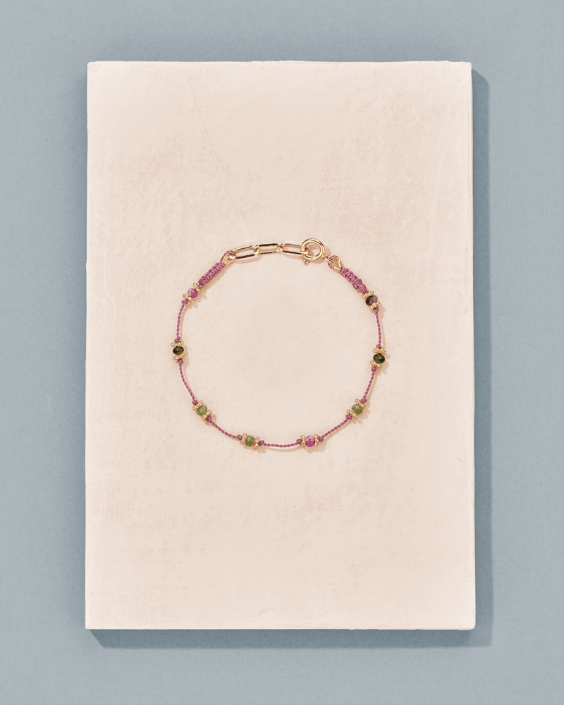 Bracelet Lotus rose zoïsite - TITYARAVY