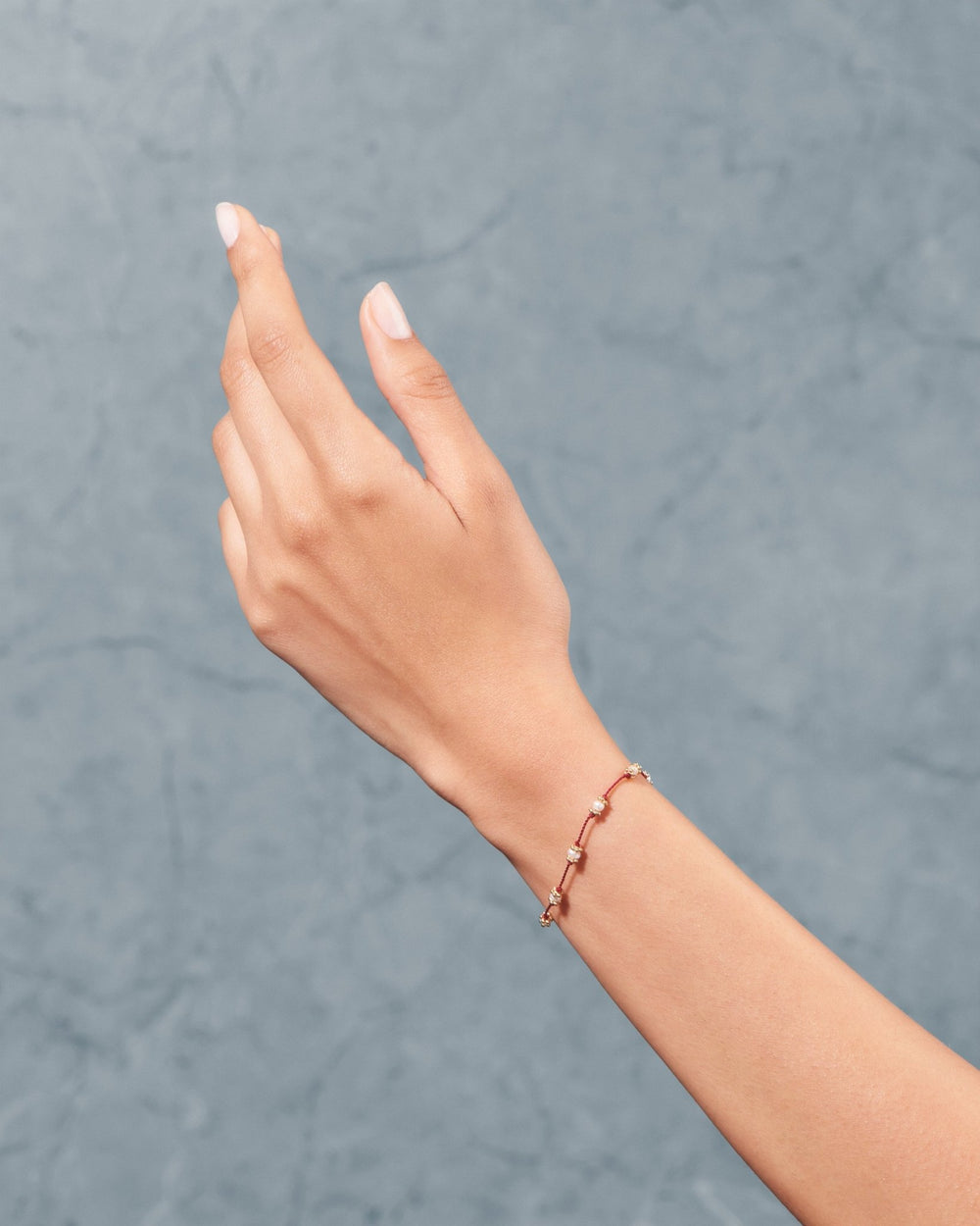 Red Lotus freshwater pearl bracelet - TITYARAVY