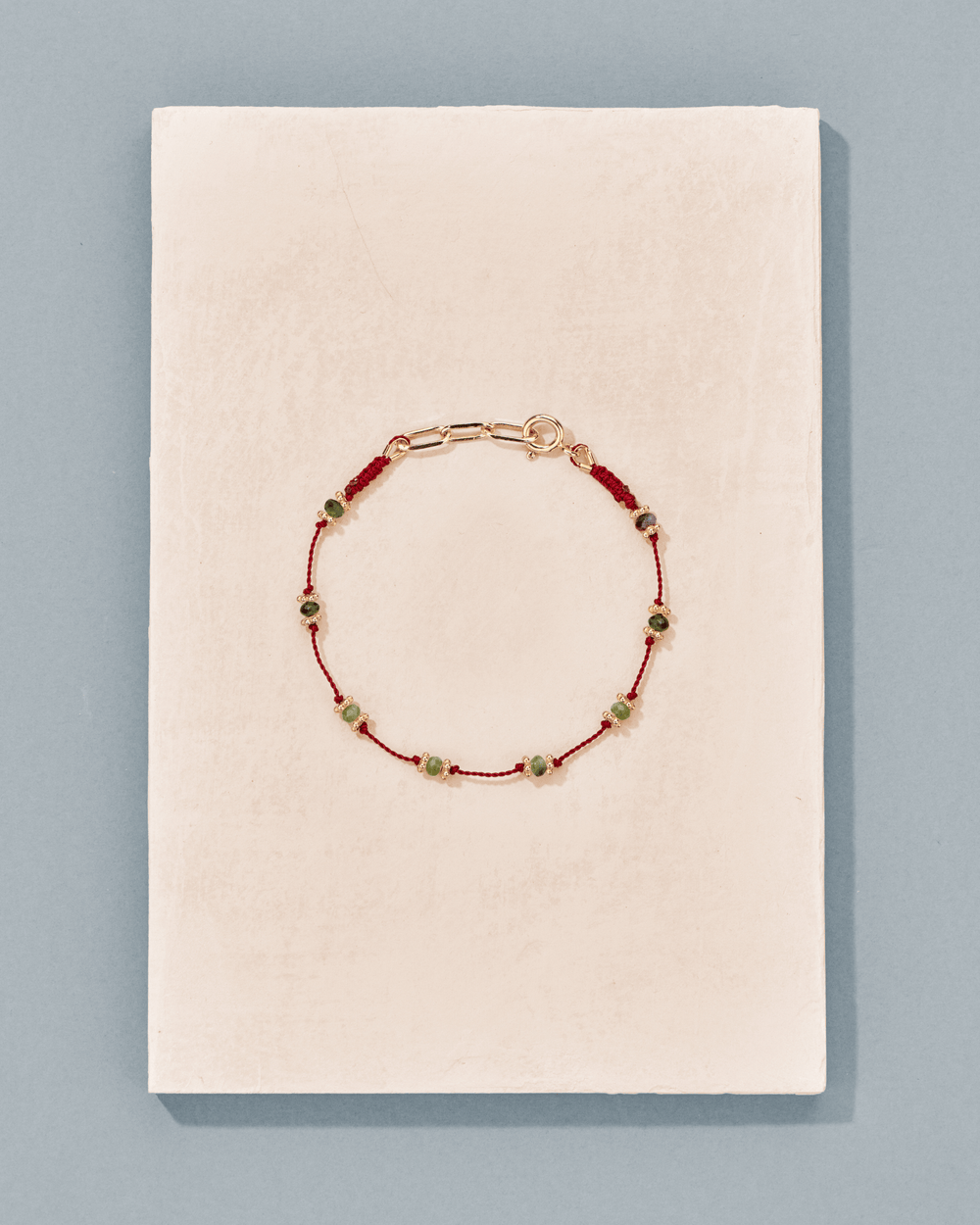 Bracelet Lotus Rouge Zoïsite - TITYARAVY