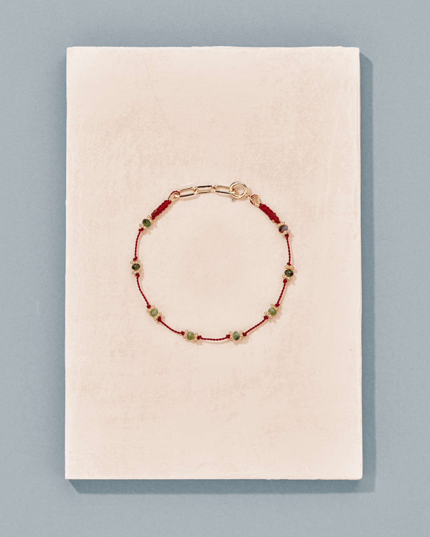 Bracelet Lotus Rouge Zoïsite - TITYARAVY