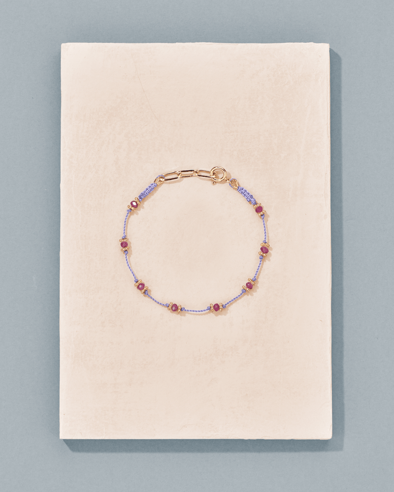 Bracelet Lotus Rubis Rose - TITYARAVY
