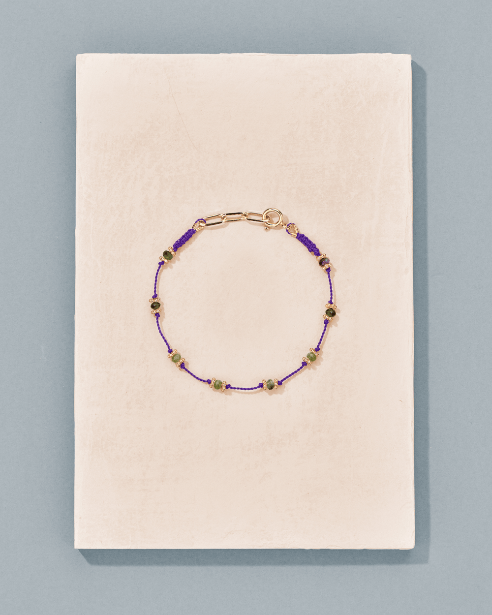 Bracelet Lotus Violet Zoïsite - TITYARAVY