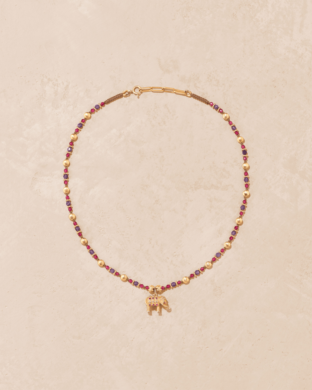 Collier Gaja améthyste & rubellite - TITYARAVY