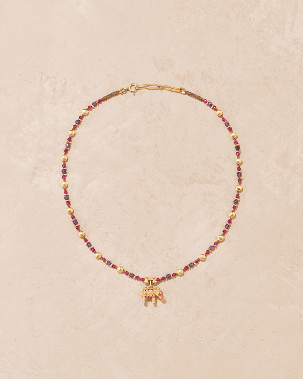 Collier Gaja améthyste & rubellite - TITYARAVY