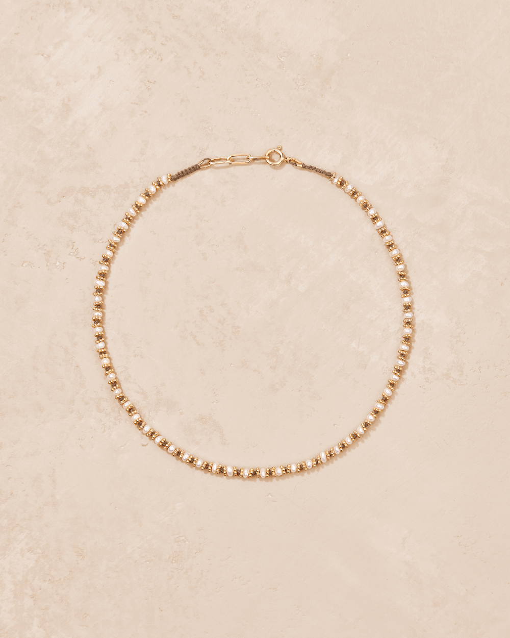 Necklace Kamala Beige Freshwater Pearls - TITYARAVY