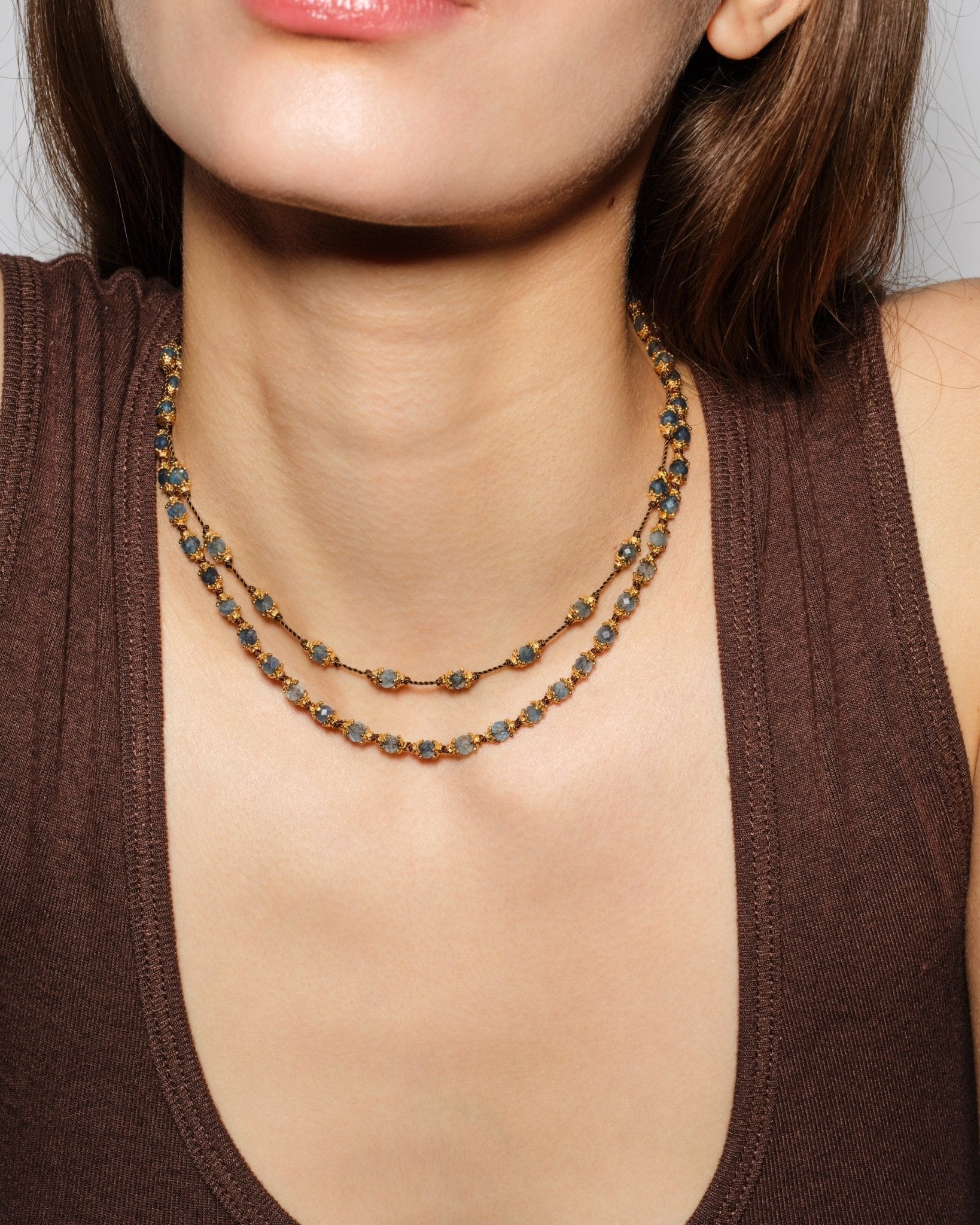 Collier Kamilah Aigue Marine Santa Maria - TITYARAVY