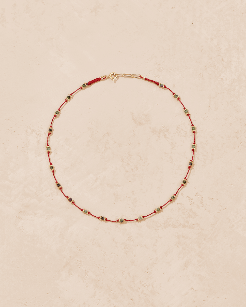 Collier Lotus Rouge Zoïsite - TITYARAVY