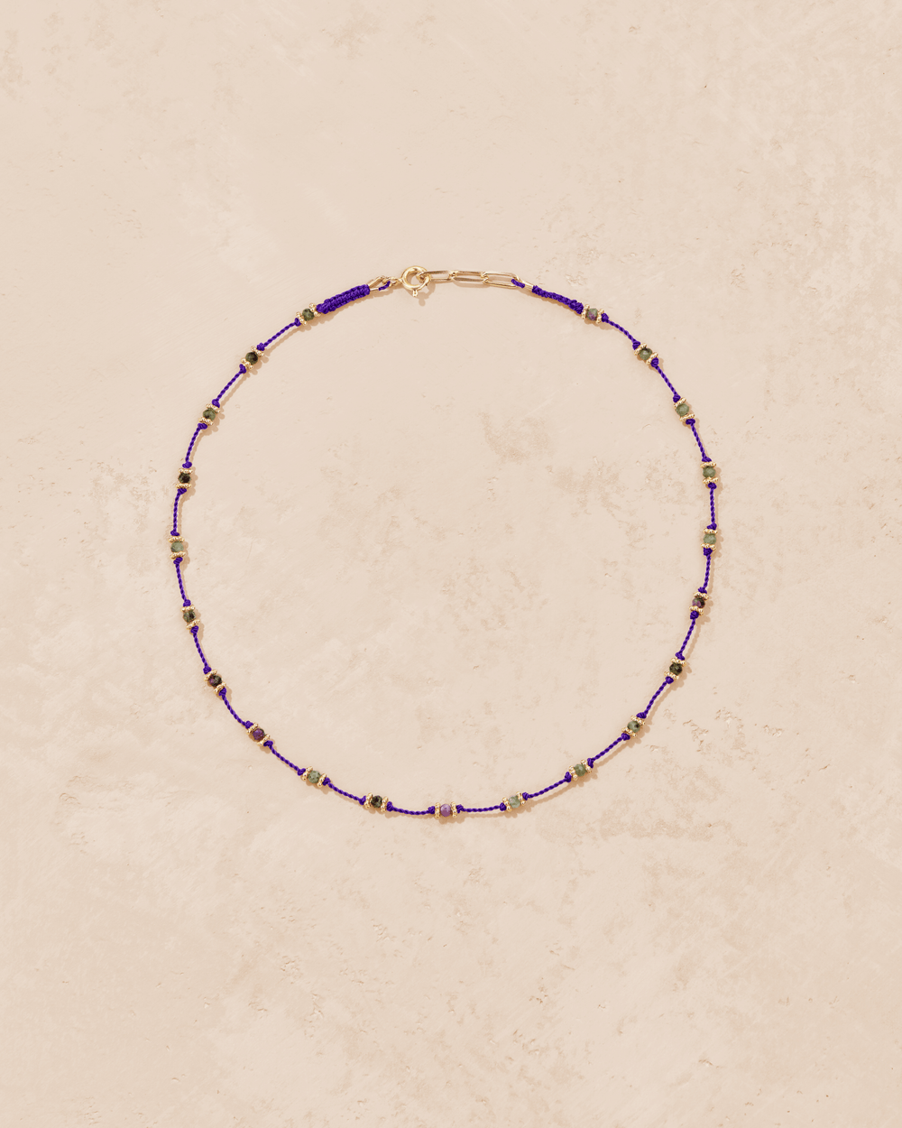 Lotus violet zoïsite necklace - TITYARAVY