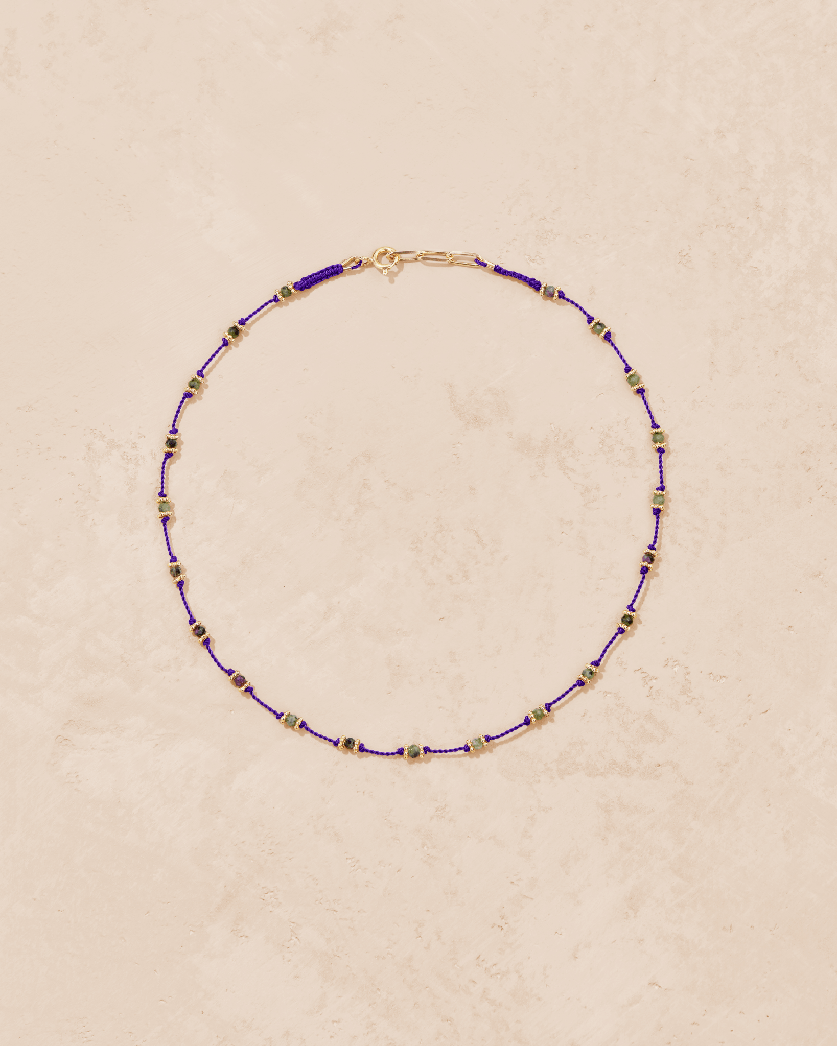 Collier Lotus Violet Zoïsite - TITYARAVY