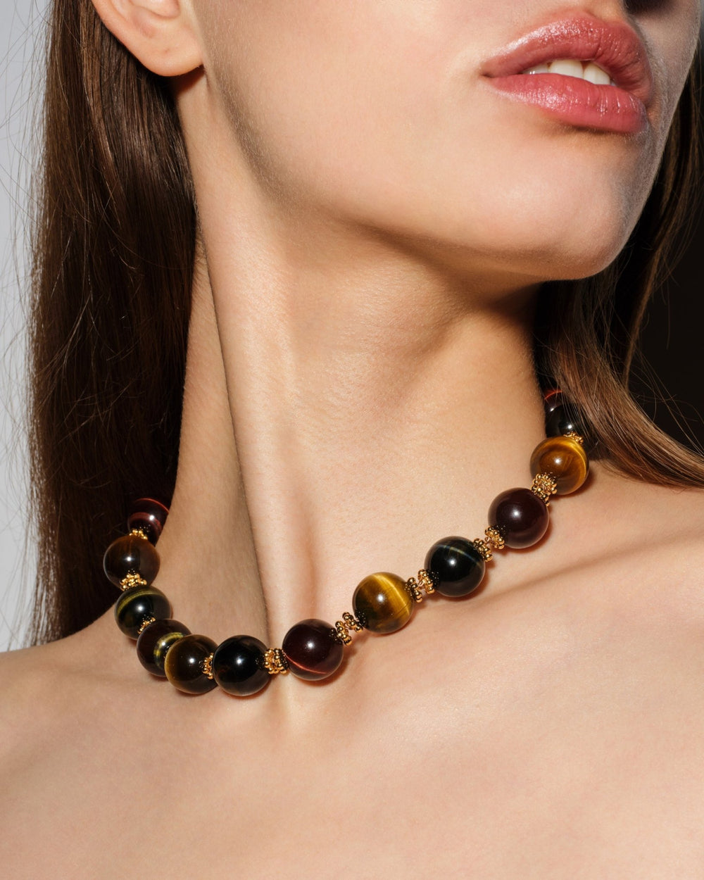Collier Sherkan Oeil de Tigre - TITYARAVY