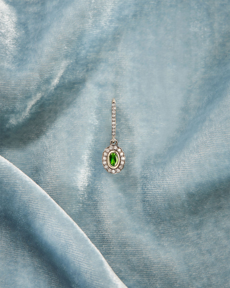 Boucle d'oreille Mony diopside