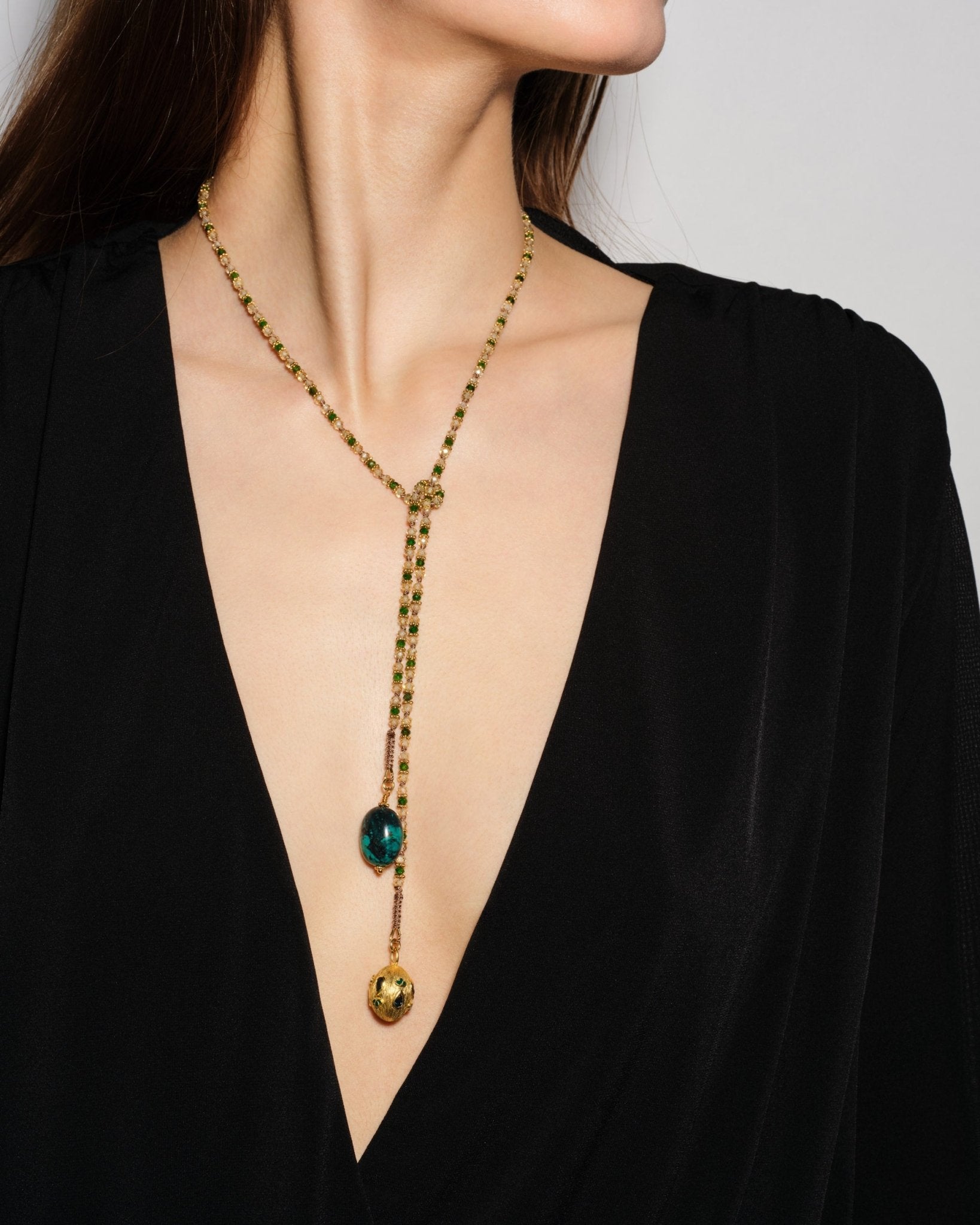 Sautoir Kravat Diopside - TITYARAVY