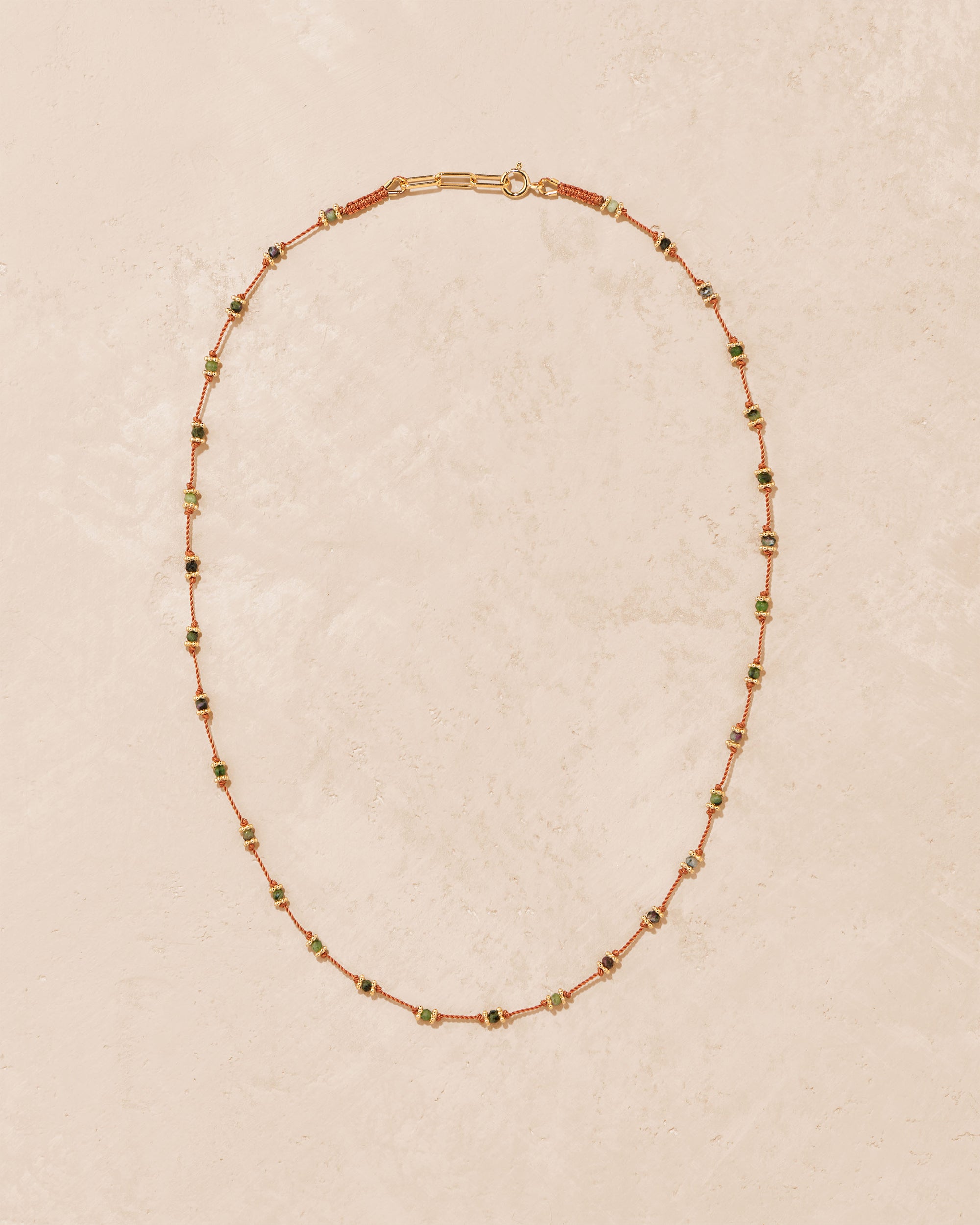Lotus long necklace