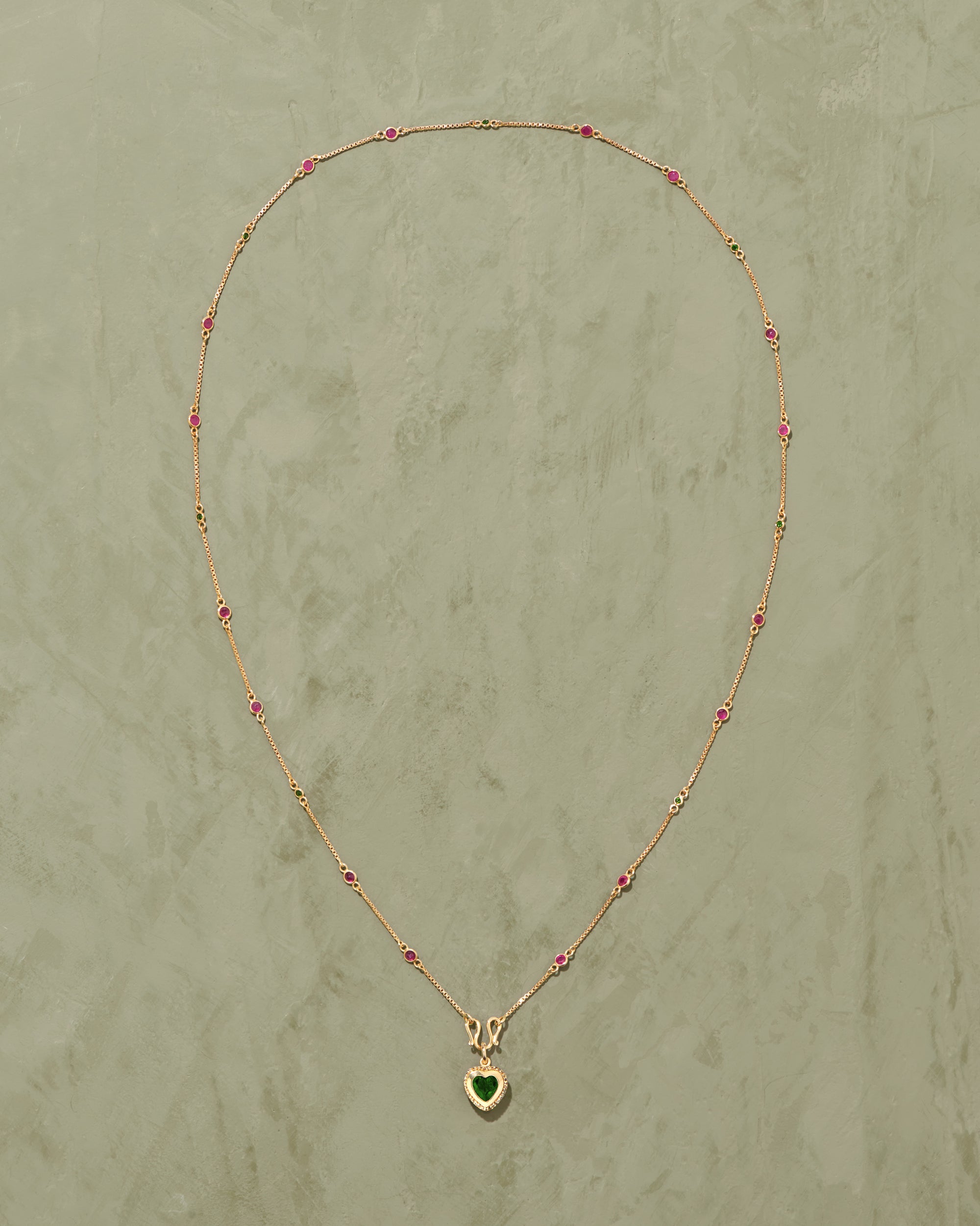 Gini diopside necklace