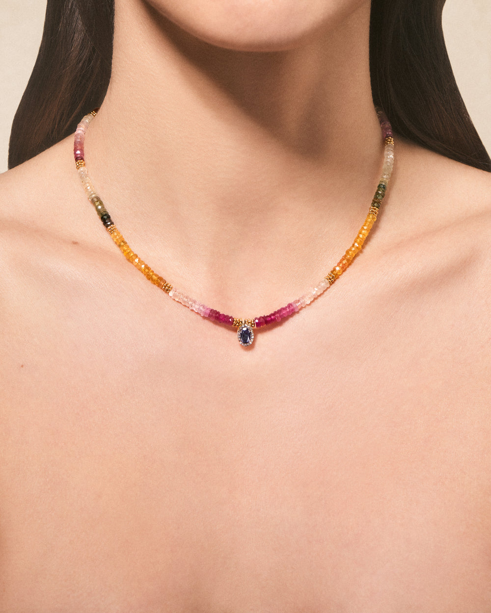 Vajra Sapphire tundra necklace