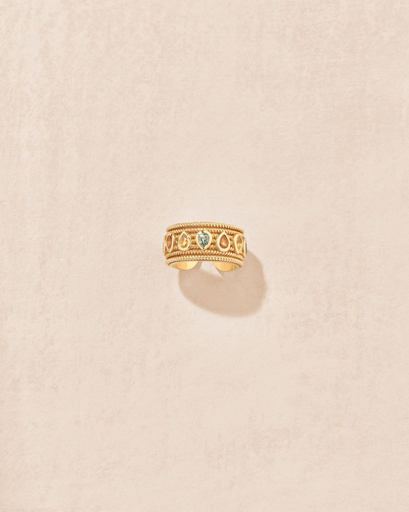 Sriphala ring 7 multicolored sapphires - TITYARAVY