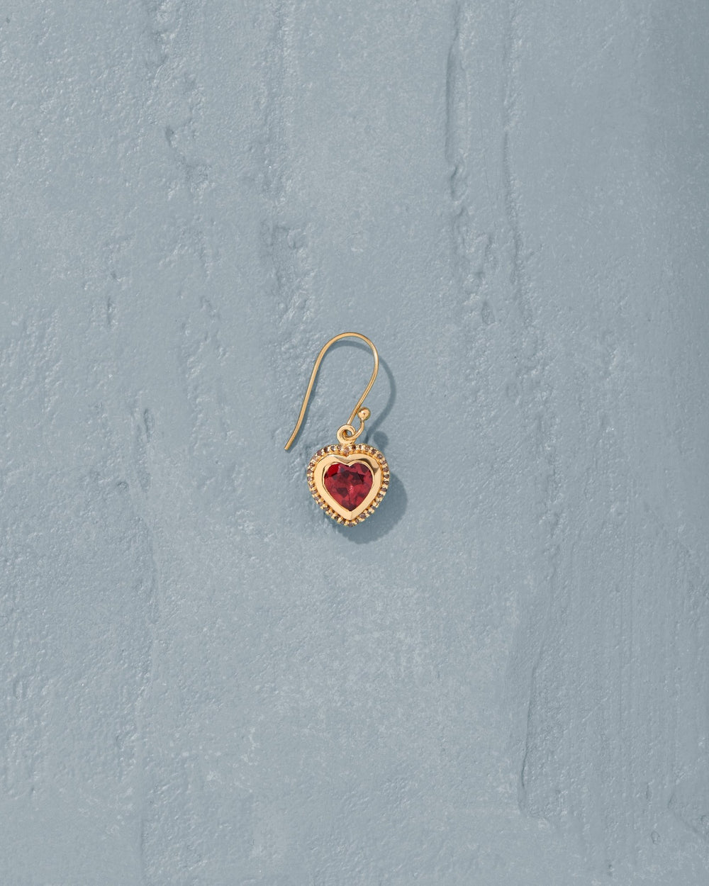 Boucle d'oreille Gini Grenat - TITYARAVY